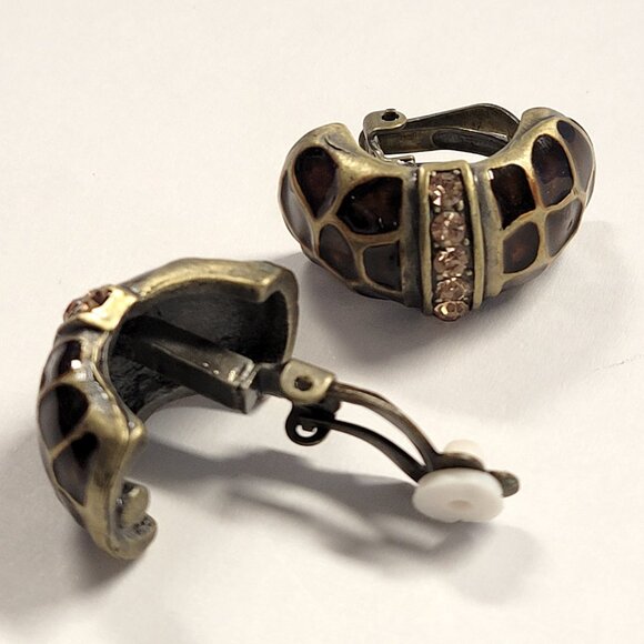 Animal Print Clip On Earrings - Picture 6 of 7